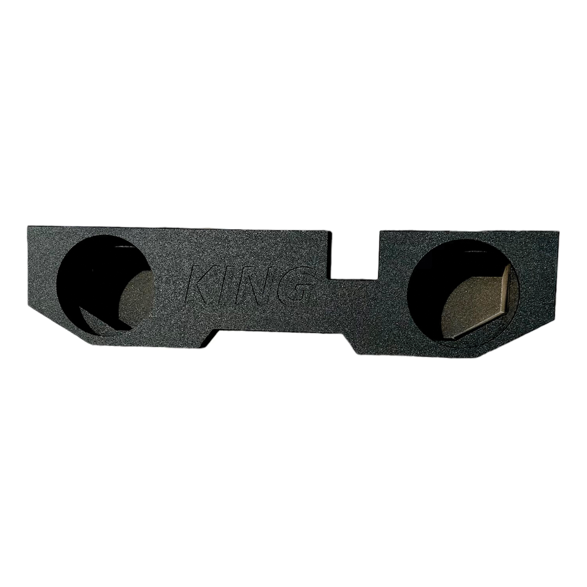 King Boxes, Double-Speaker Black Sprayed Carpet Enclosure, Model# AK-DG2-12
